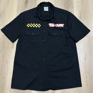 Black Tom & Jerry Men's Polo Shirt